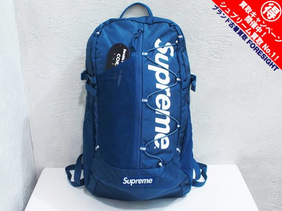 Supreme 'Backpack'バックパック Teal ティール 青 17SS ロゴ 