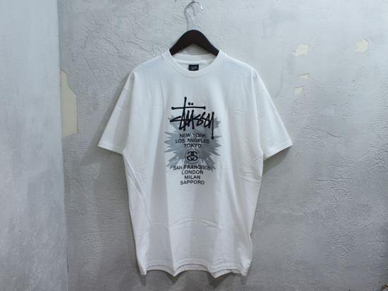 STUSSY 札幌チャプト限定 'SAPPORO CHAPT LTD TEE'Tシャツ 白 ホワイト