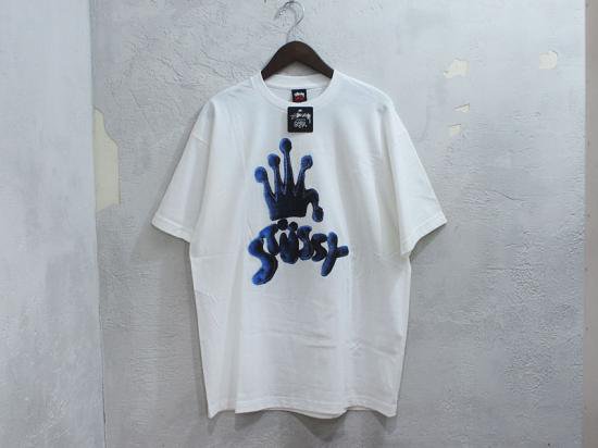 STUSSY⭐XLサイズ⭐CLUB CROWN PIG.STUSSY Tシャツ白 - Tシャツ