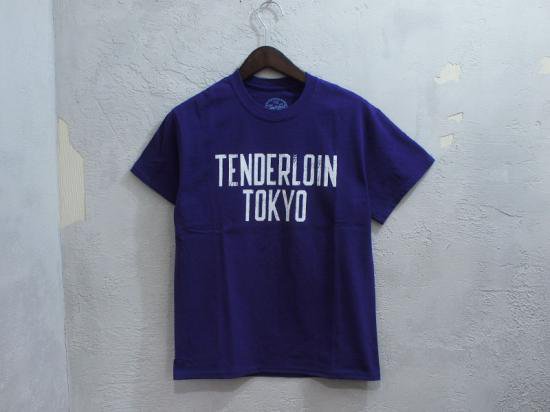 TENDERLOIN 本店限定 'T-TEE 2'Tシャツ TOKYO パープル S