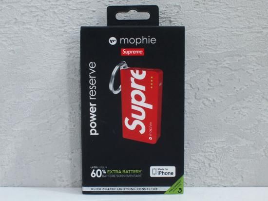 Supreme Mophie Power Reserve 15SS 新品 New Supreme Mophie Power Reserve Keychain Red S/S15 iPhone