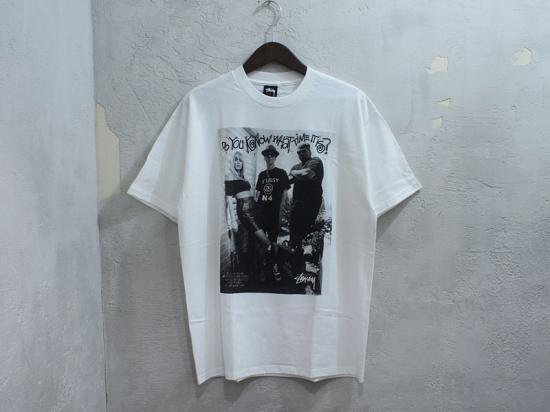 STUSSY ゴールド会員限定 'SS EX TEE'Tシャツ フォト 白 ホワイト L