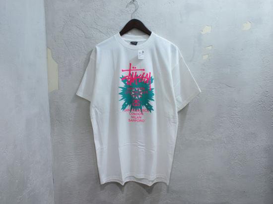 STUSSY 札幌チャプト限定 'SAPPORO CHAPT LTD TEE'Tシャツ 白 ホワイト