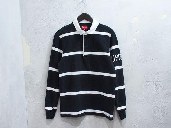 メンズsupreme 2016aw stripe rugby ラガーシャツ - dso-ilb.si