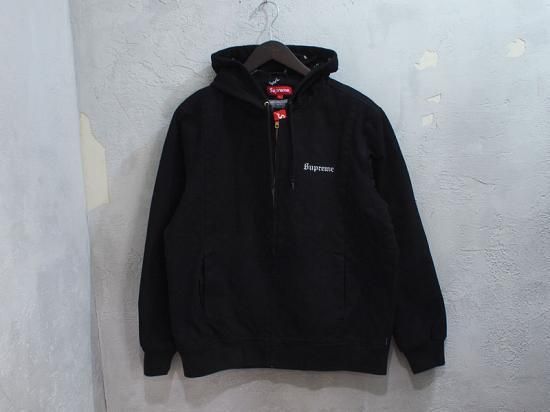 【極美品】 シュプリーム　ウーブンフーデッドジャケット ブラック　Mサイズ 楽天市場】L【Supreme Studded Velvet Hooded Work Jacket Black