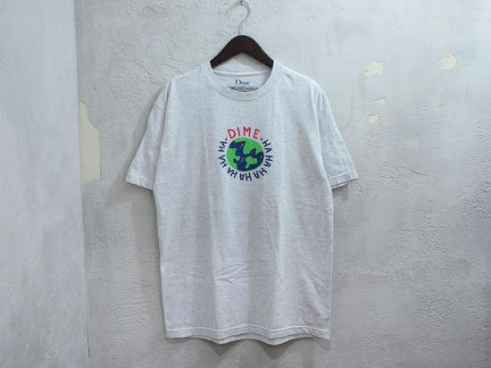 Dime MTL 'World Tee'Tシャツ ワールド アッシュグレー 灰 L ダイム