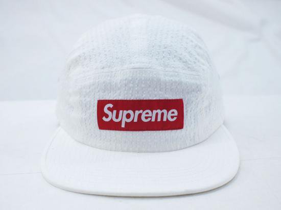 Supreme 'Tonal Seersucker Camp Cap'キャンプキャップ シアサッカー