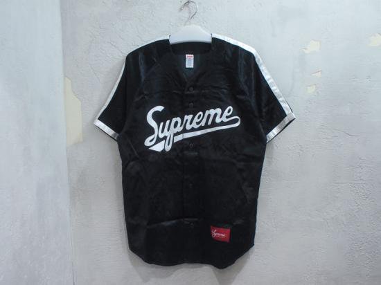 Supreme ベースボールシャツ　黒S