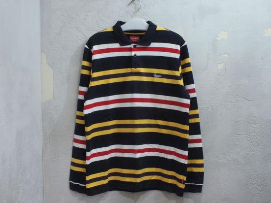 Supreme 'Striped Rugby Shirt'ラガーシャツ ストライプ ボーダー L