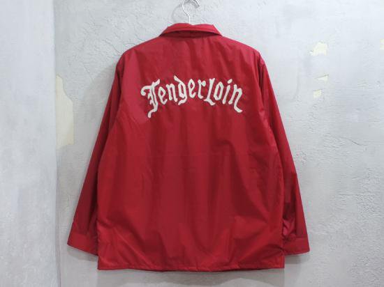 TENDERLOIN 'T-NYLON COACH JKT'コーチジャケット レザーパッチ M 赤