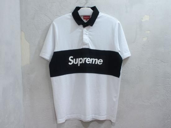 正規品保障 supreme 16AW Split Rugby Shirt ラガーシャツ ポロ - トップス