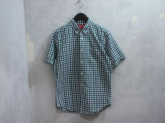 M)Supreme Gingham S/S Shirtギンガム半袖シャツ黒