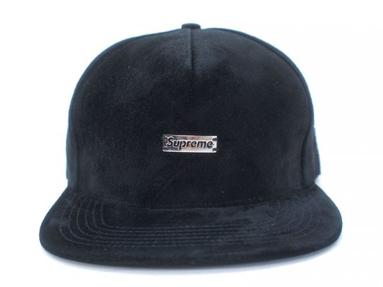 Supreme 'Stencil Metal Plate Suede 5 Panel Cap'キャップ スウェード