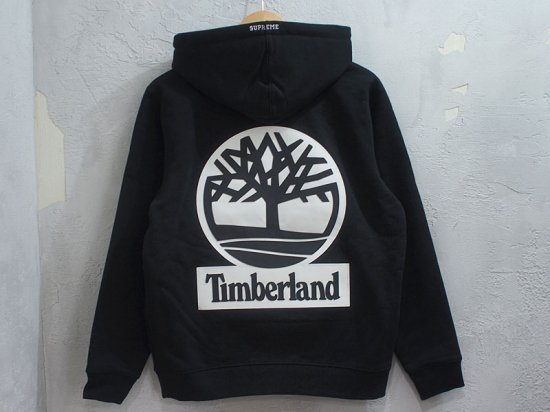 Supreme×Timberland 'Hooded Sweatshirt'パーカー プルオーバー 黒 