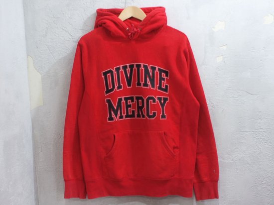 Supreme 'Divine Mercy Pullover'プルオーバー パーカー M 赤 レッド