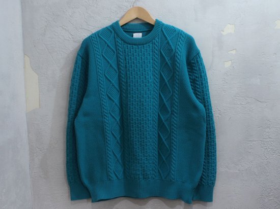 MR.GENTLEMAN 'FISHERMAN CABLE KNIT SWEATER'ケーブル