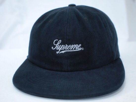 Supreme 'Brushed Twill Script 6 Panel Cap'6パネルキャップ