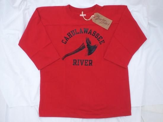 TENDERLOIN 'T-COTTON NFL AX'分袖 フットボールトップ 斧 赤 レッド M