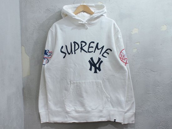 Supreme×New York Yankees 'Hooded Sweatshirt'プルオーバー パーカー