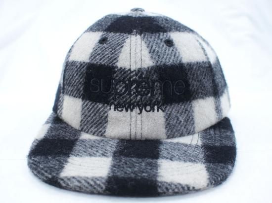 Supreme 'Buffalo Plaid Wool Classic Logo 6 Panel Cap