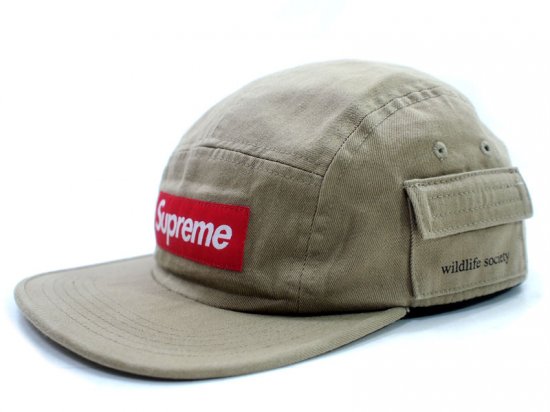 Supreme 'Wildlife Side Pocket Camp Cap'キャンプキャップ Tan