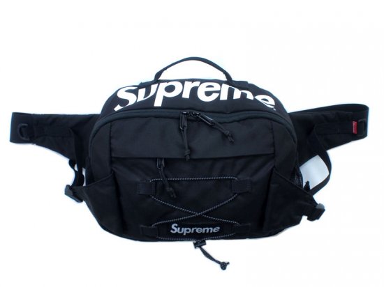 Supreme 'Waist Bag'ウエストバッグ ロゴ ブラック 黒 Black 17ss