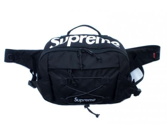 supreme waist bag 黒