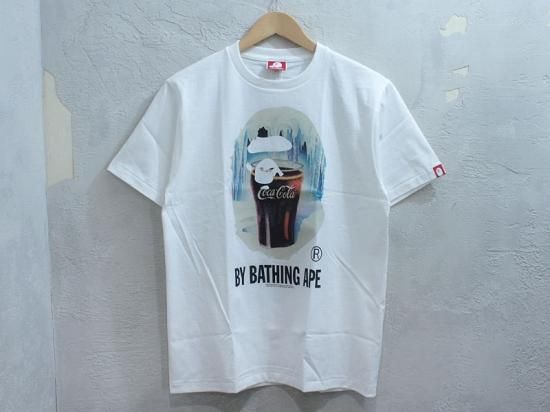 A BATHING APE×COCA COLA 'TEE #4'Tシャツ コカコーラ 白 ホワイト M