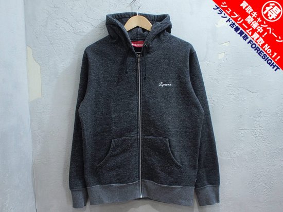 Supreme 'Script Heather Zip Up Hoodie'霜降り ジップアップ