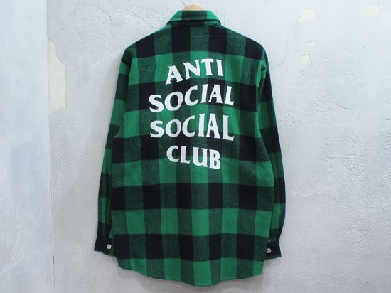 Anti Social Social Club フランネルシャツ Mサイズトップス