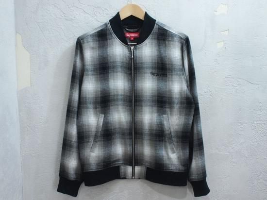 Supreme 'Shadow Plaid Bomber'ボンバージャケット プレイド S