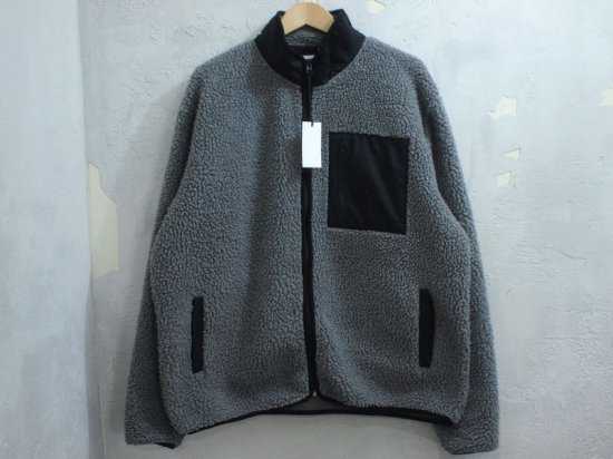 Polar Skate Co. 'Teddy Fleece Jacket'フリースジャケット グレー 灰