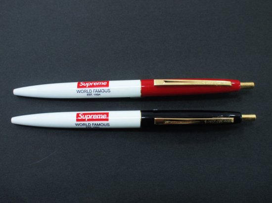 Supreme 'Bic Clic Pen'ボールペン 2本セット ビック 黒 ブラック 赤 ...