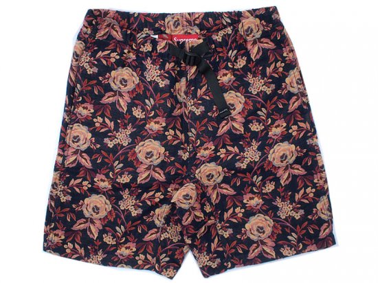 Supreme 'Jacquard Flowers Belted Short'ショーツ ジャガード