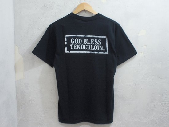 TENDERLOIN 'GOD BLESS' ポケット付き Tシャツ ポケT S 黒 