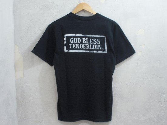 TENDERLOIN 'GOD BLESS' ポケット付き Tシャツ ポケT S 黒