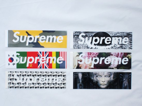 Supreme 'Box Logo Sticker Set'ボックスロゴステッカー 6種セット 6枚