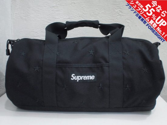 Supreme 'Stars Duffle'ダッフルバック スター 星 ブラック 黒