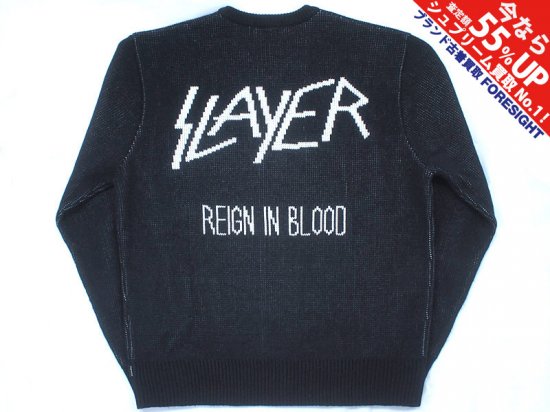 Supreme×Slayer 'Reign In Blood Sweater'セーター シュプリーム 黒 ...