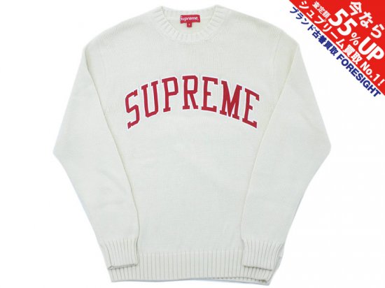 Supreme 'Tackle Twill Sweater'セーター ニット アーチロゴ S 