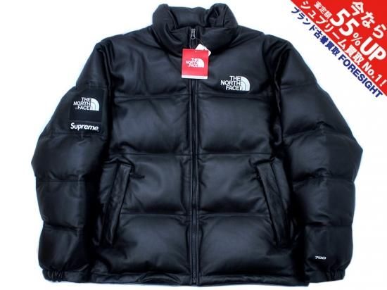 supreme north face leather ヌプシ　M