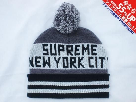 Supreme 'NYC Beanie'ビーニー ボンボン ニットキャップ New York