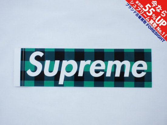Supreme 'Buffalo Check Box Logo Sticker'バッファローチェック ...