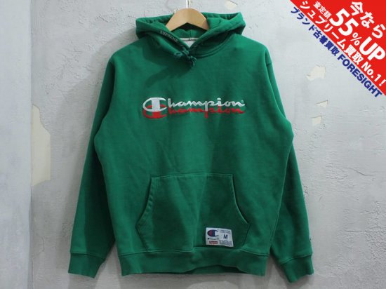 Supreme×Champion 'Script Hooded Sweatshirt'パーカー プル