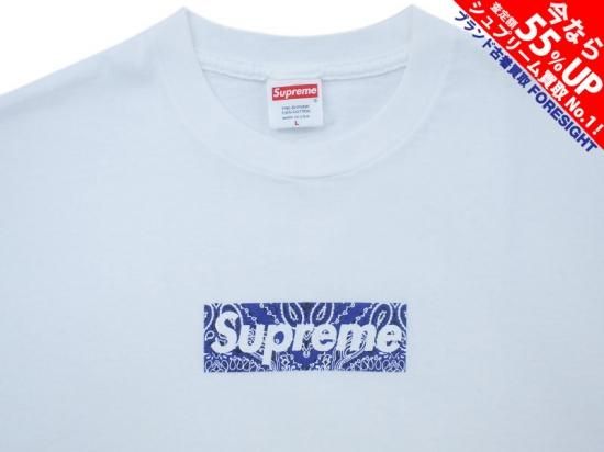 Supreme 'Paisley Box Logo Tee'Tシャツ ペイズリーボックスロゴ