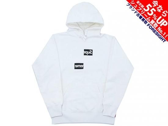 交渉可　Cropped Logos Hooded Sweatshirt