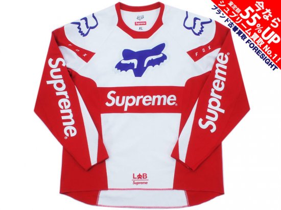 supreme foxレーシング ウェア 赤 mサイズ-