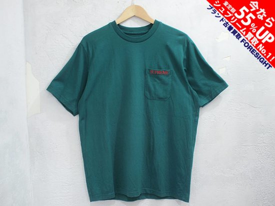 Supreme 'Embroidered Pocket Tee'ポケットTシャツ シュプリーム M