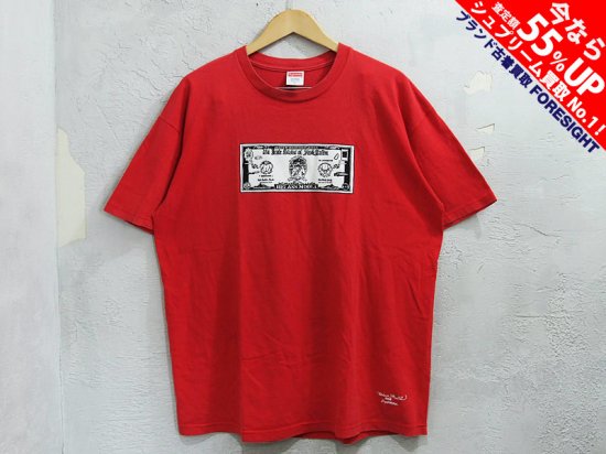 Supreme×Pedro Bell 'Big Ass Moola Tee'Tシャツ ペドロベル 赤 レッド XL シュプリーム -  ブランド古着の買取販売フォーサイト オンラインストア