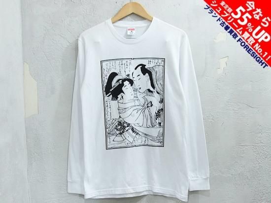 Supreme×Sasquatchfabrix. 'Shunga L/S Tee'Tシャツ 白 ホワイト M 